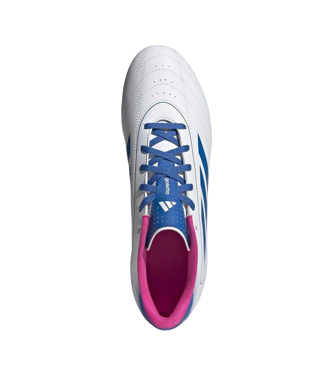 Mens Goletto Viii Regular Firm Ground Football Boots White Blue Pink Adidas-4