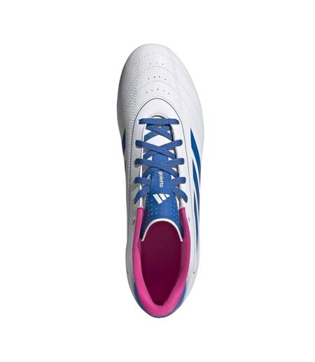 Mens Goletto Viii Regular Firm Ground Football Boots White Blue Pink Adidas