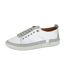 Womens/ladies Softie Leather Trainers White Mint Mod Comfys-2