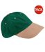 Beechfield Unisex Low Profile Heavy Brushed Cotton Baseball Cap (Pack of 2) (Forest/Taupe) - UTRW6740-1