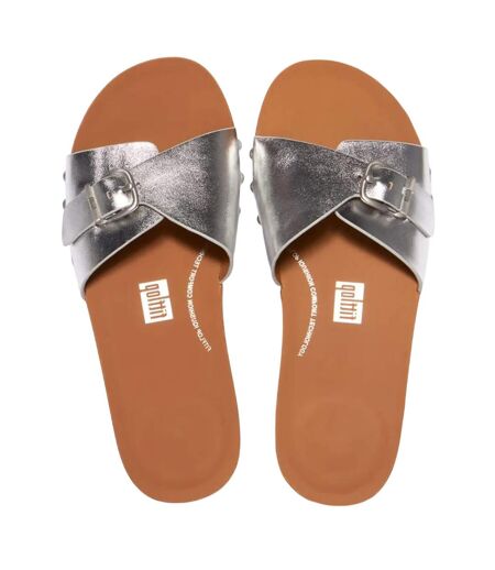 Sandales Motif/style Métallisé Iqushion Femme Argenté FitFlop