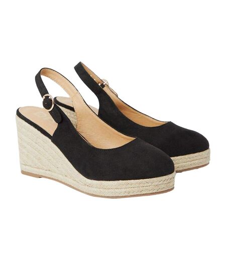 Sandales À Talons Compensés Riya Femme Noir Naturel Dorothy Perkins