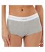 Shorty gris clair/blanc femme calvin klein jeans boyshort - m-1