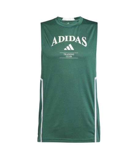 Débardeur Sans Manches Motif/style Logo Imprimé Homme Vert Blanc Adidas