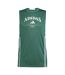 Débardeur Sans Manches Motif/style Logo Imprimé Homme Vert Blanc Adidas-2