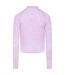 Womens/ladies Heathered Full Zip Raglan Jacket Pink Marl Gym King-3