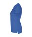 Womens/ladies Pique Lady T-shirt Royal Blue Cottover-3