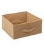 Boîte de Rangement Toile de Jute 31x31cm Beige Lin-1
