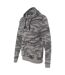 Sweat À Capuche Motif/style Camouflage Adulte Noir Burnside-3