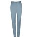 pantalon toile satin femme - 02918 - bleu clair