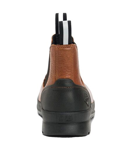 Muck Boots Mens Chore Farm Leather Chelsea Boots (Caramel) - UTFS8994