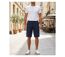 CHALLENGER INCA5 : Bermuda homme bleu marine en coton à taille élastiquée ultra-confortable-5