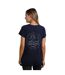 T-shirt wander femme bleu marine Weird Fish