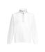 Fruit Of The Loom Mens Premium 70/30 Zip Neck Sweatshirt (White)