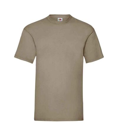 Mens valueweight t-shirt khaki green Fruit of the Loom