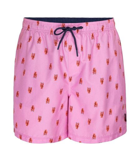 Short De Bain Motif/style Homard Homme Rose Hot Tuna