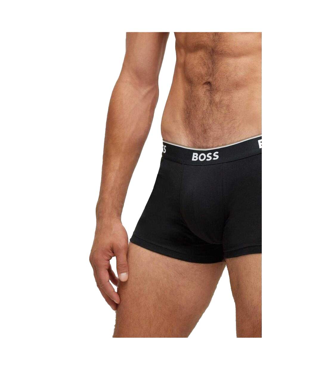 Pack Of 3  Mens Bodywear Logo Boxer Shorts  Black White Grey Boss-2