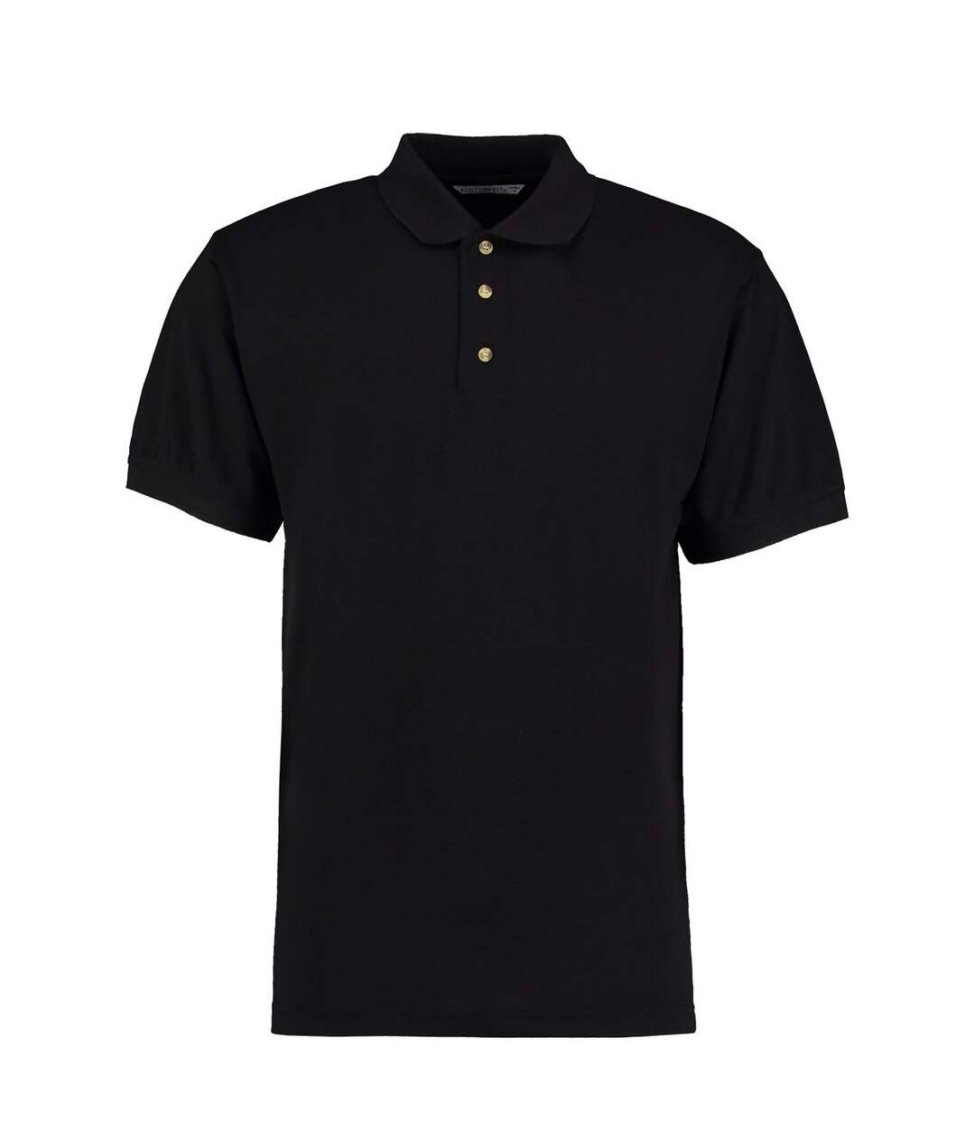 Polo À Manches Courtes Homme Noir Kustom Kit-1