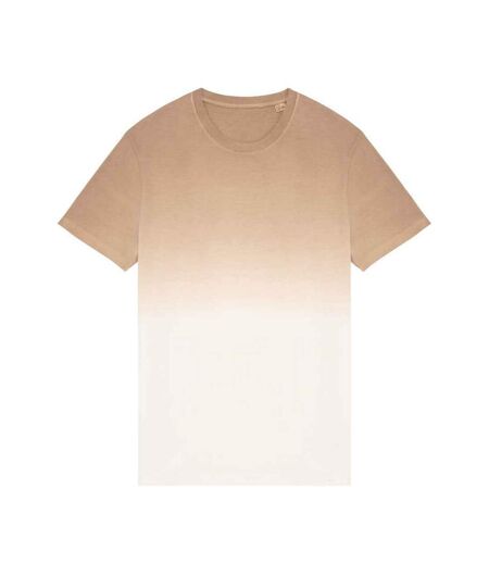 Unisex Adult Dip Dye T-shirt Wet Sand Native Spirit