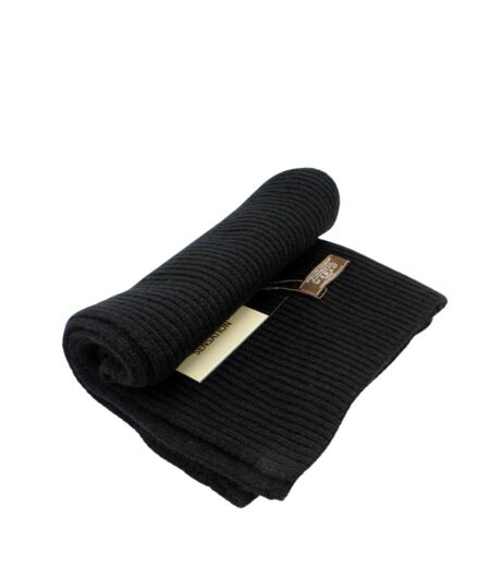 Echarpe homme classique - Couleur noir - Effet cachemire