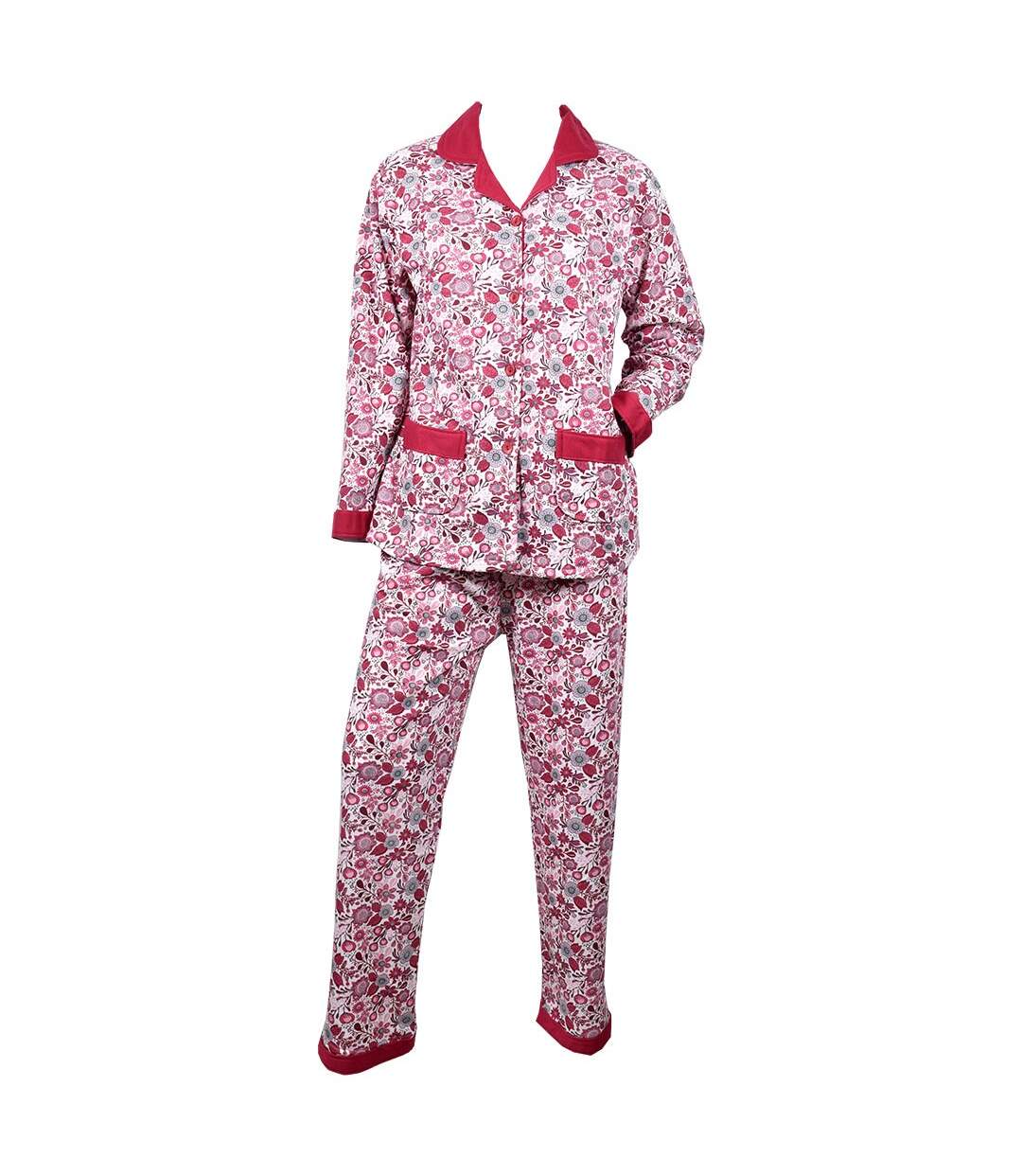 Pyjama Femme Long Boutonné Confort 1011 Pack de 3 Pyjamas-3