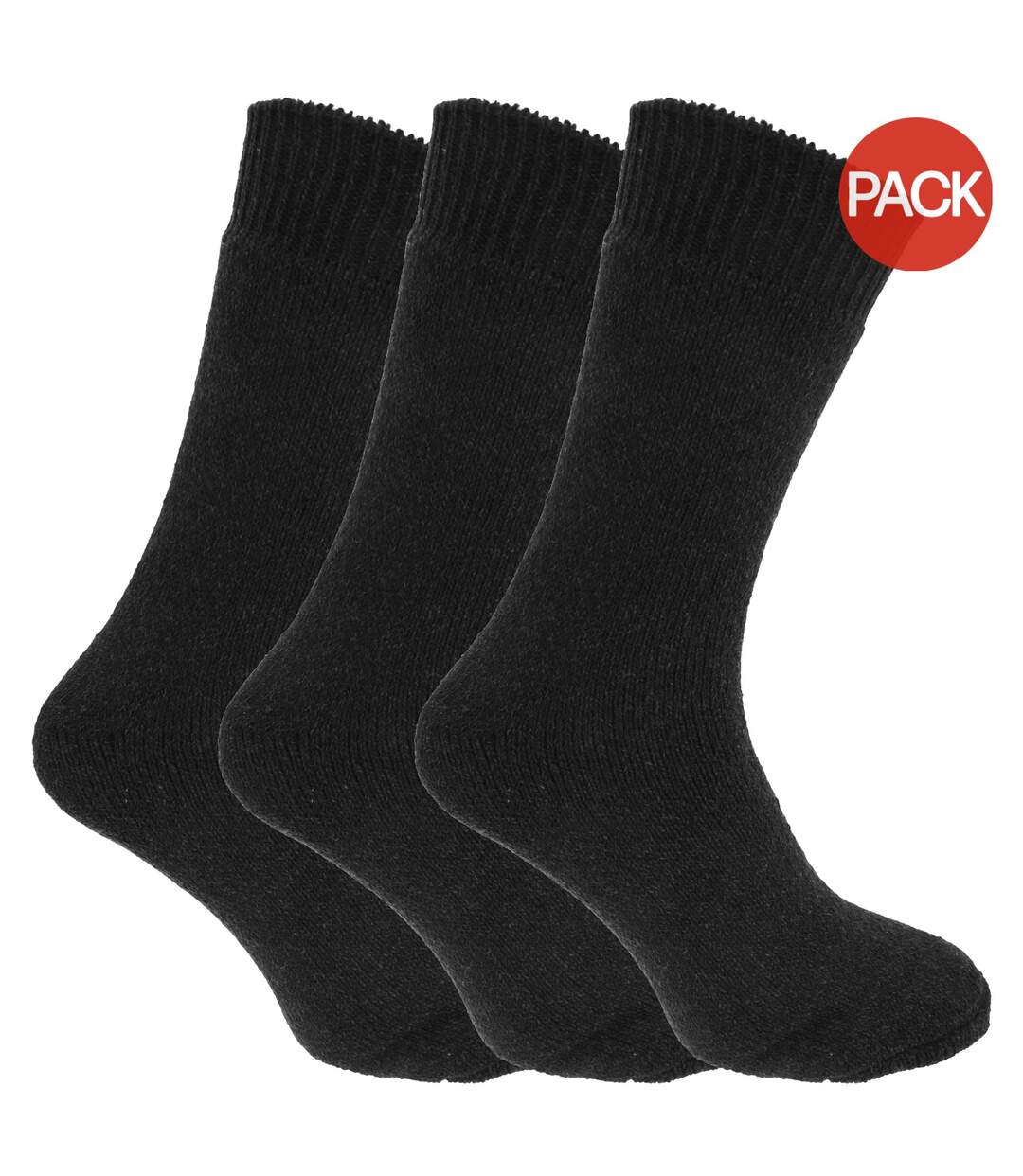 Lot de 3 Chaussettes thermiques homme noir Universal Textiles-1