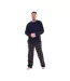 Ensemble De Pyjama Long Motif/style À Carreaux Homme Noir Keanu-1