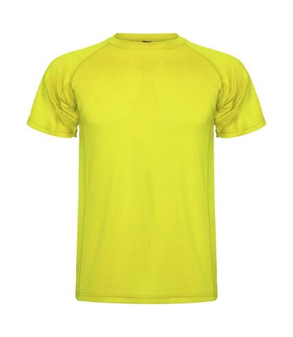 T-shirt montecarlo homme jaune fluo Roly