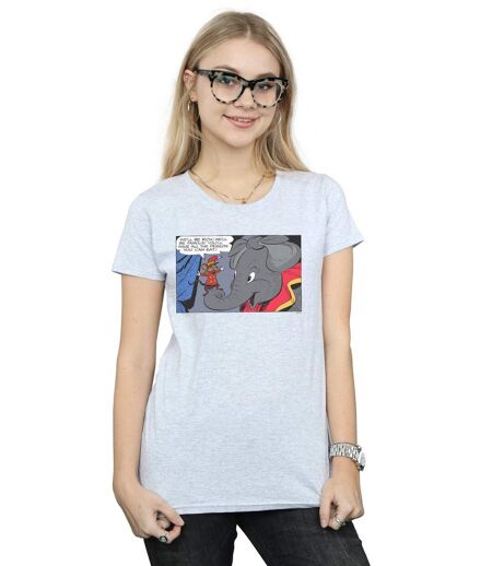 Disney - T-shirt DUMBO RICH AND FAMOUS - Femme (Gris chiné) - UTBI15173