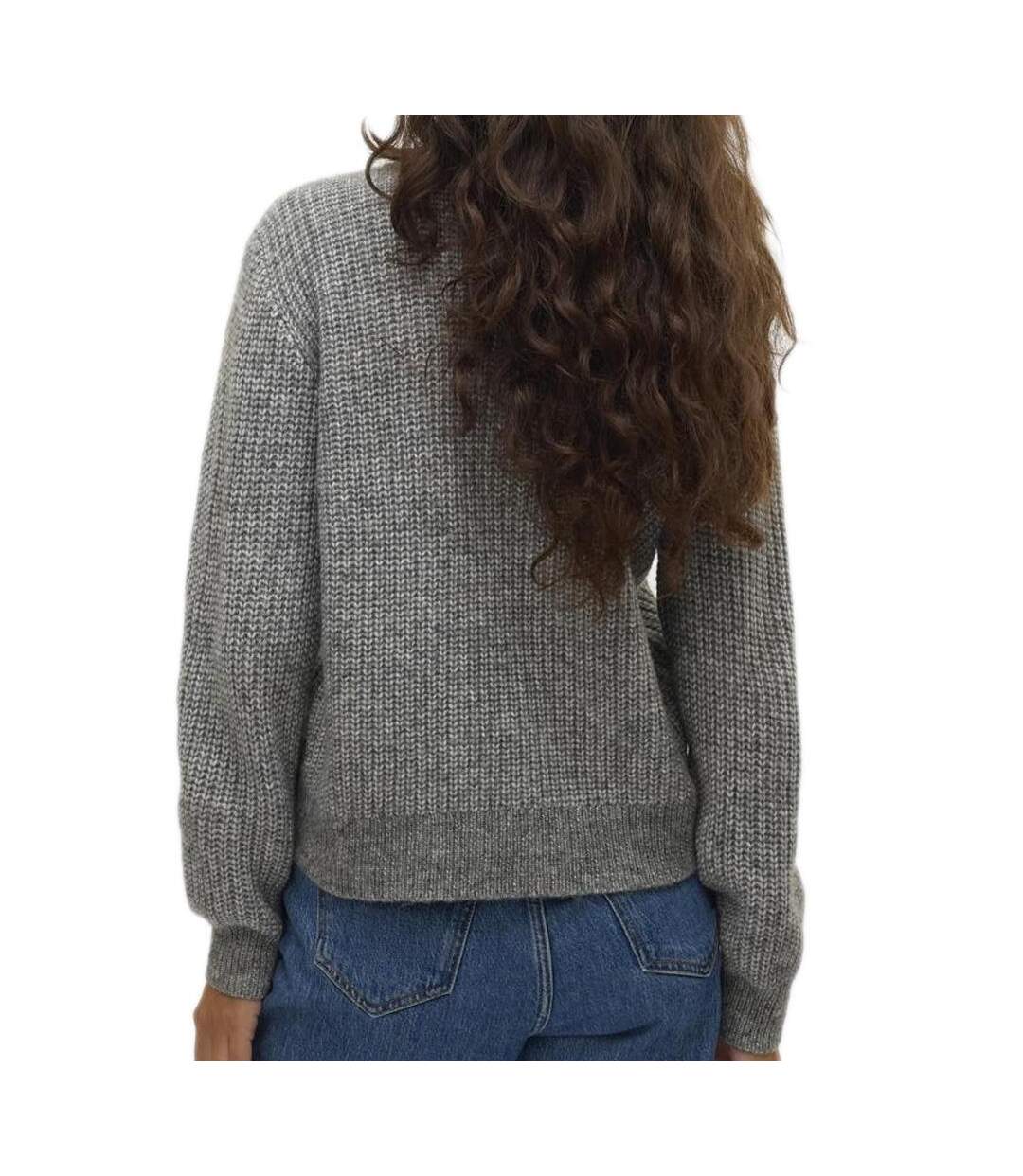 Pull gris femme vero moda universe-2