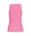 Débardeur Motif/style Côtelé Frida Femme Bleu Clair JJXX-3