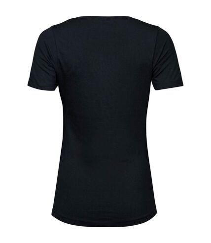 Tee Jays Womens/Ladies Stretch T-Shirt (Black)