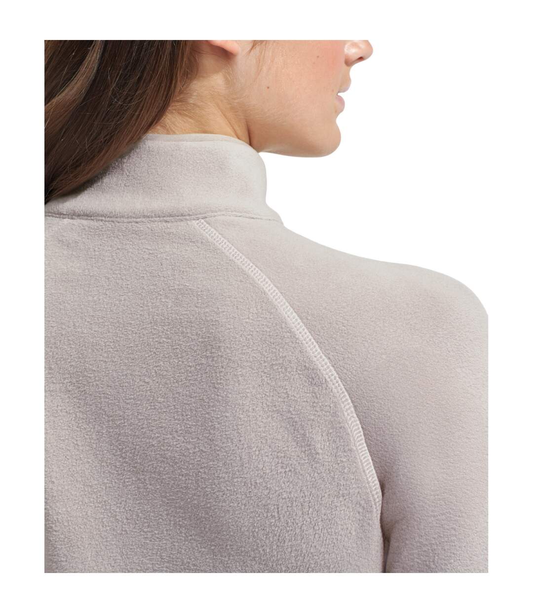 Womens/ladies recycled fitted active fleece top stone TriDri