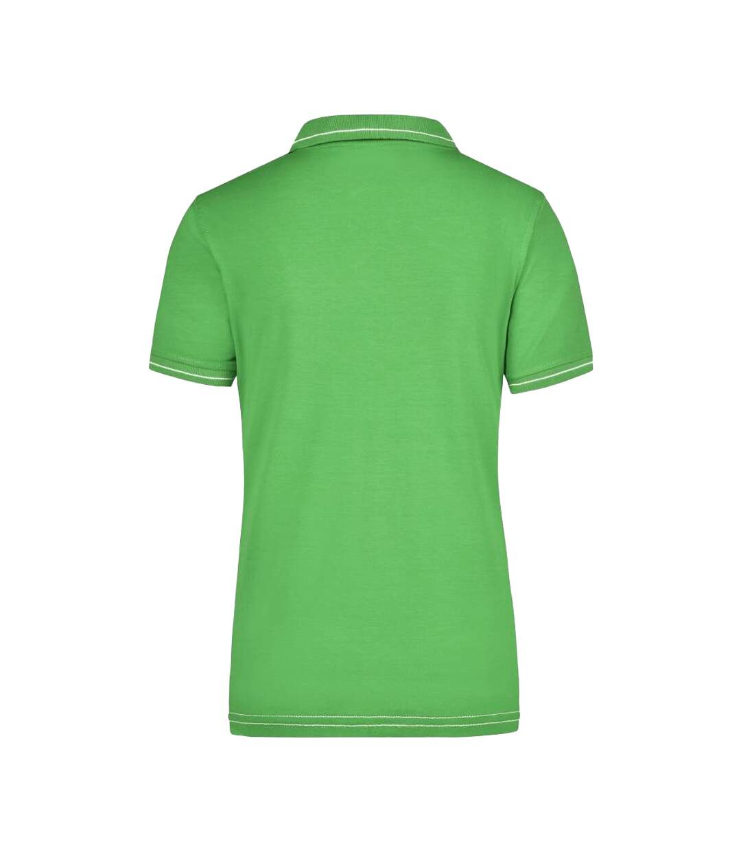 Polo Femme Vert Citron Blanc James And Nicholson-2
