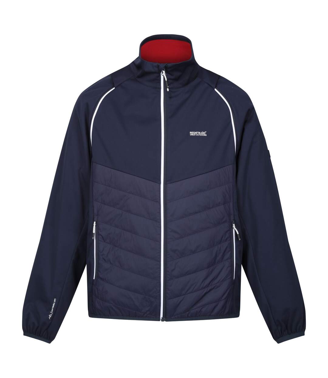 Veste Softshell Steren Hybrid Homme Bleu Marine Rouge Danger Regatta-2