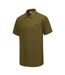 Mens Contrast Tipped Polo Shirt Khaki Slazenger-3