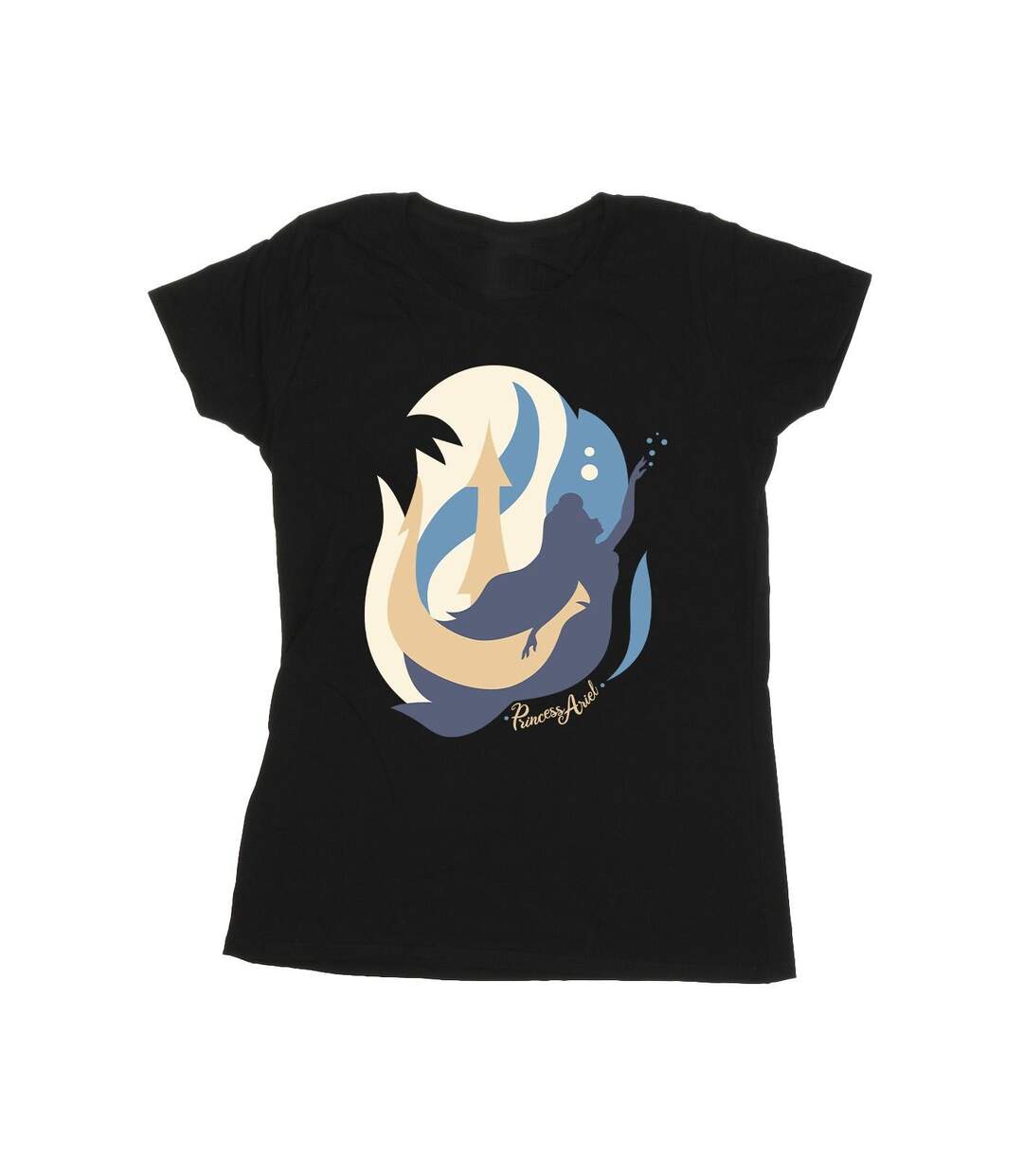 Disney T-shirt en coton Femme/Ladies The Little Mermaid Colour Silhouettes (Noir) - UTBI26316-1