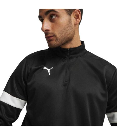 Mens Individual Rise Drill Top Black White Puma