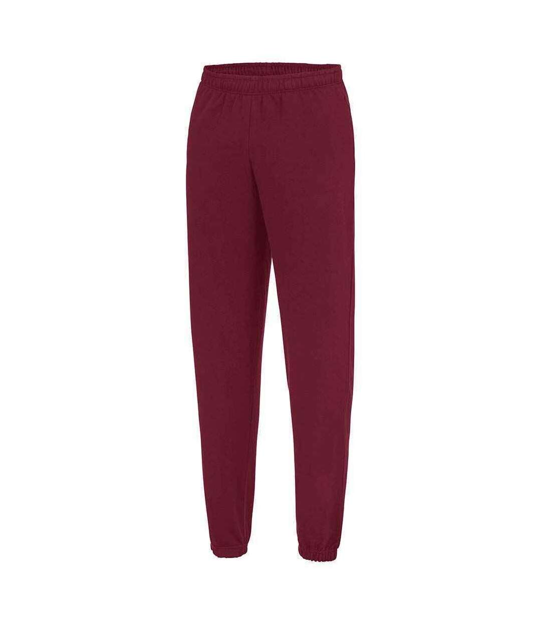 Awdis Mens College Sweatpants (Burgundy) - UTPC4581-1