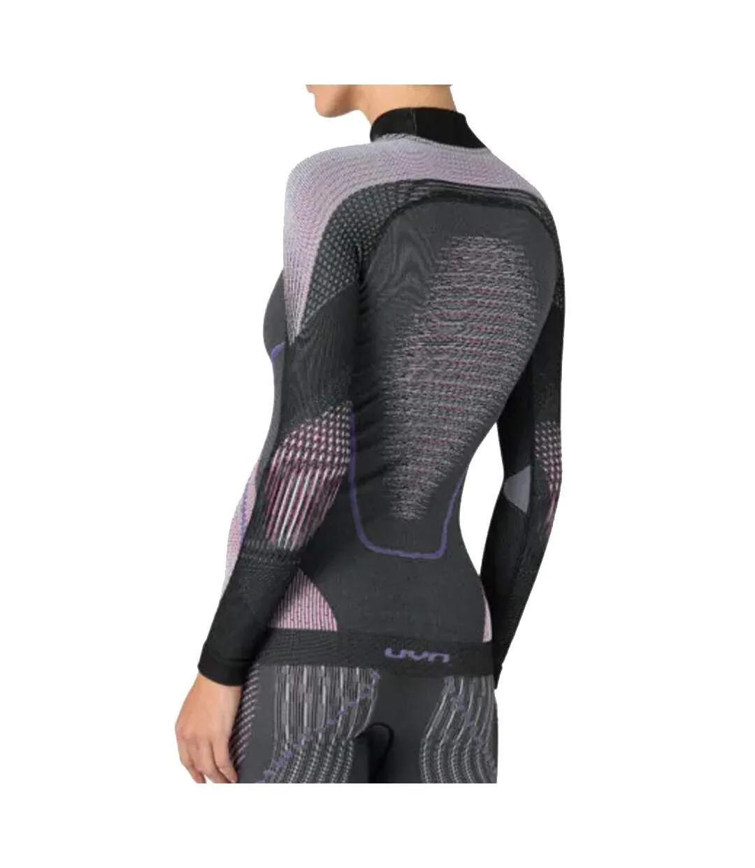 Haut thermique noir/rose femme uyn evolutyon-2