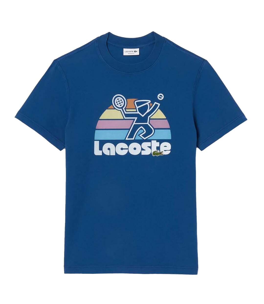 T-shirt Homme Bleu Lacoste-2