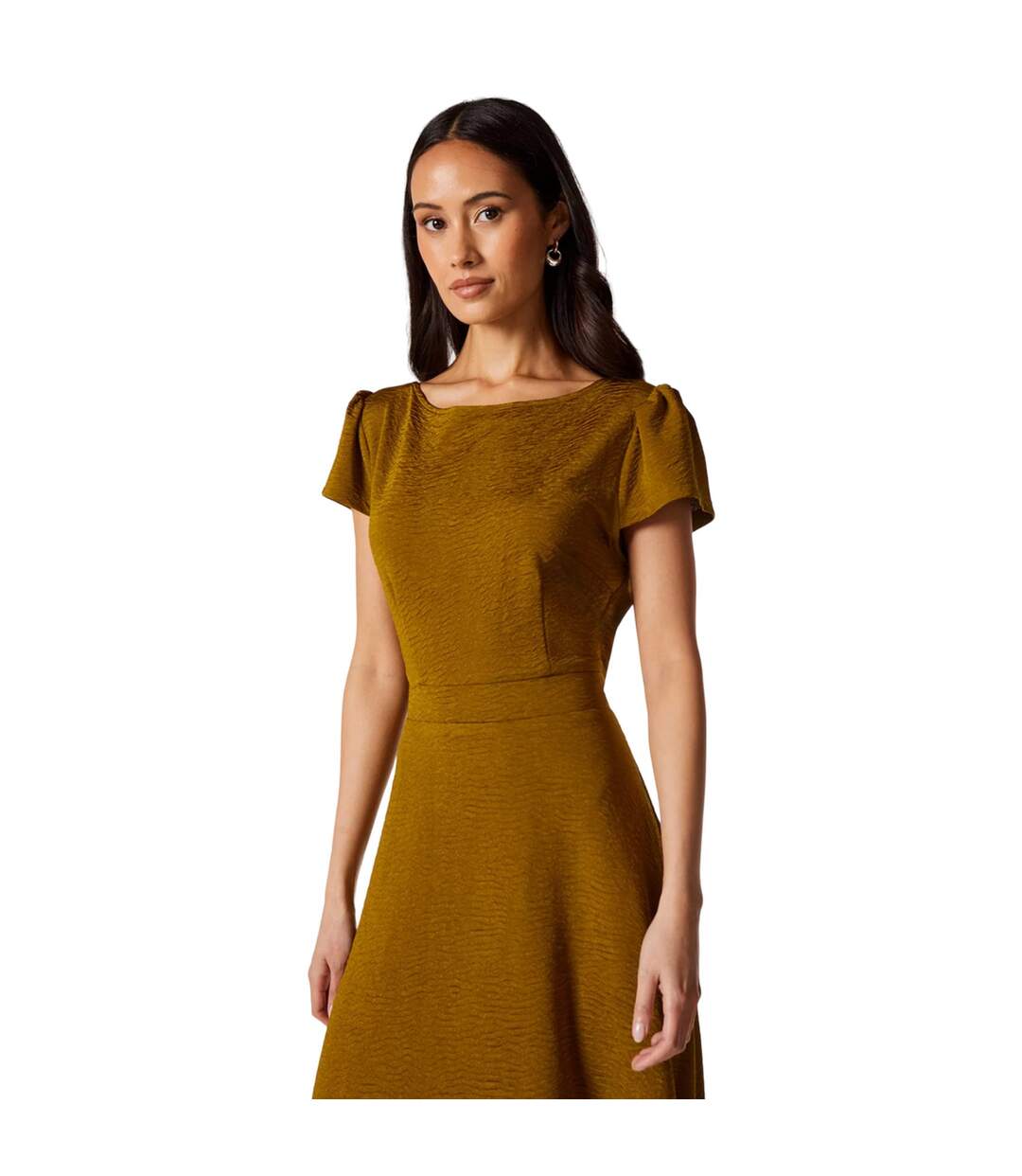 Robe mi-longue femme vert sombre Principles