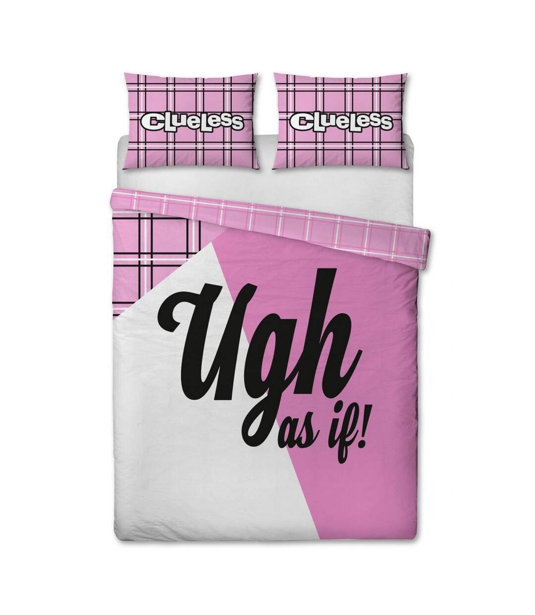 Ugh as if! icon duvet cover set pink/white Clueless-1