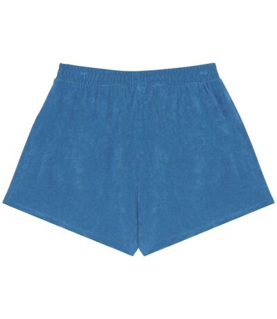 Native Spirit Womens/Ladies Terry Towel Shorts (Riviera Blue)