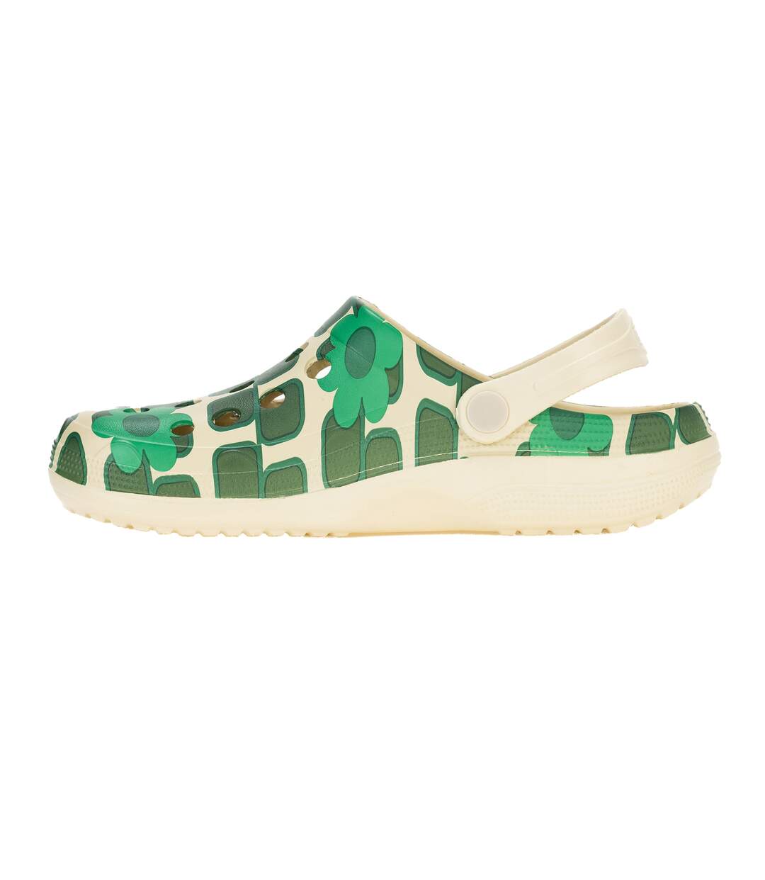 Womens/ladies Orla Kiely Giant Square Flower Clogs Green Regatta-2