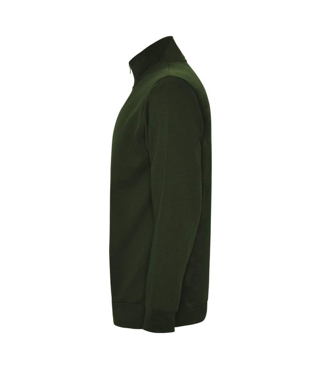 Mens Aneto Quarter Zip Sweatshirt Bottle Green Roly-4