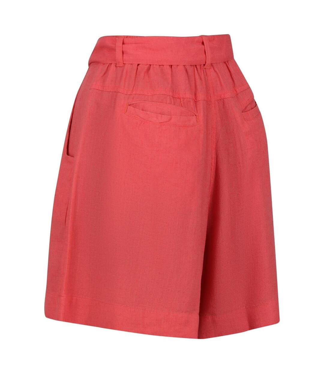 Womens/ladies Sabela Tie Belt Shorts Peach Regatta-2