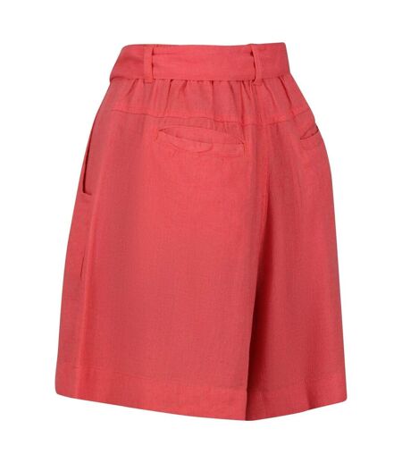 Womens/ladies Sabela Tie Belt Shorts Peach Regatta