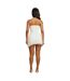 Womens/ladies Gwen Sleeveless Mini Dress Cream Mars The Label-3