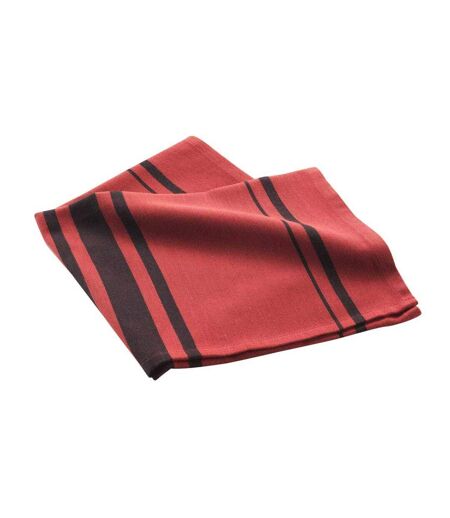 Torchon en Coton Tissé Comptoir 50x70cm Rouge